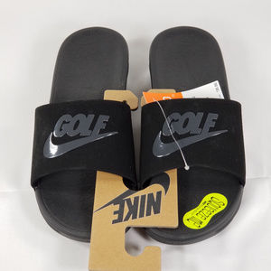 Nike Benassi Solarsoft 2 Golf Slides | Black